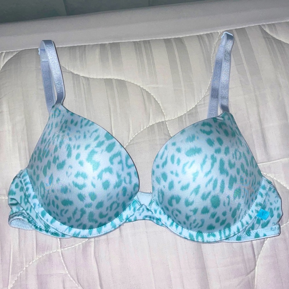 VS PINK 🩷 Blue Leopard Bra